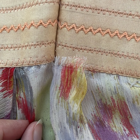 Silk Strapless Elizabeth and James Tulip Hem Dress - Picture 8 of 11